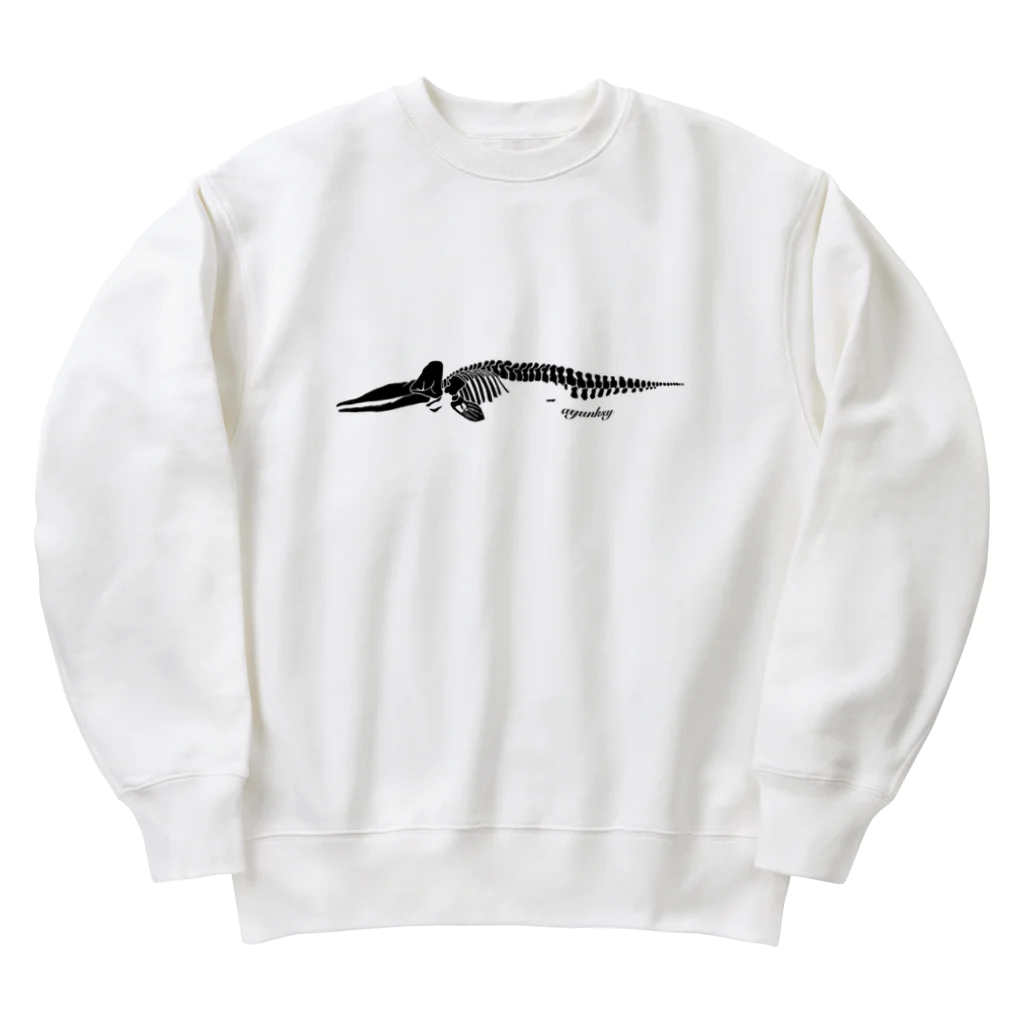 ayunksyのマッコウクジラの標本 Heavyweight Crew Neck Sweatshirt