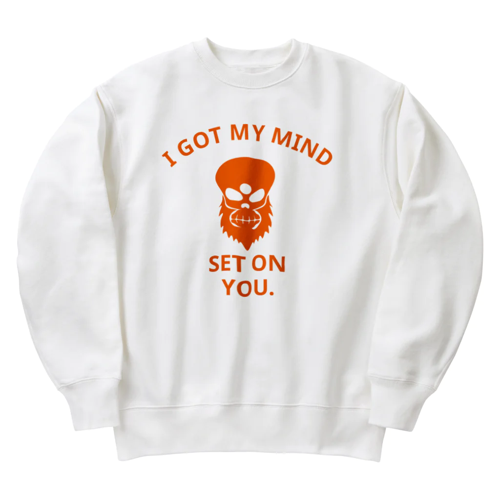 『NG （Niche・Gate）』ニッチゲート-- IN SUZURIのI GOT MY MIND SET ON YOU.(橙) Heavyweight Crew Neck Sweatshirt