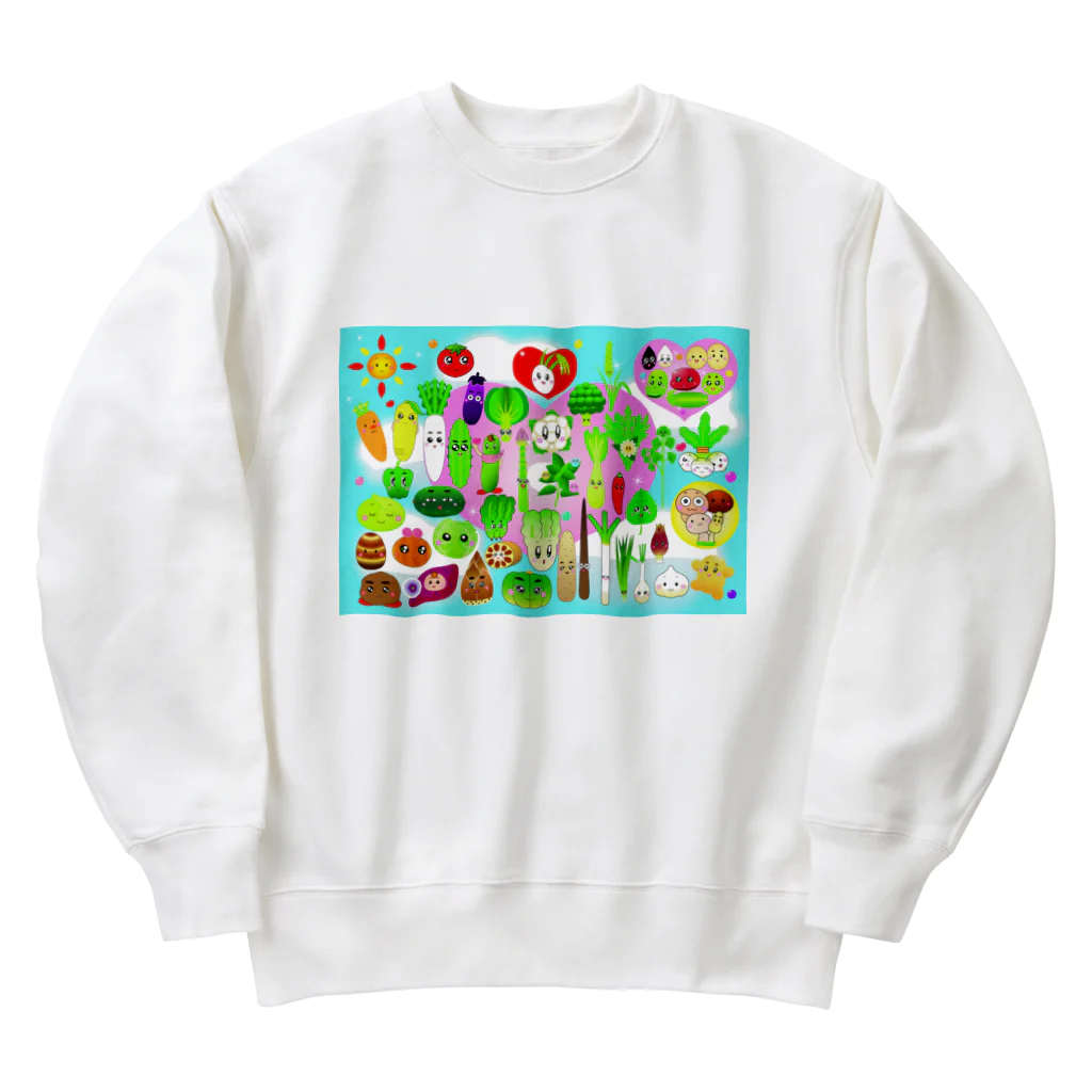 Noriko.lのお野菜オールスターズ Heavyweight Crew Neck Sweatshirt