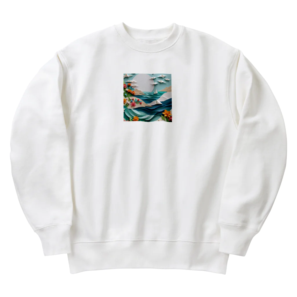 yukki1975の折り紙のイラスト_044 Heavyweight Crew Neck Sweatshirt