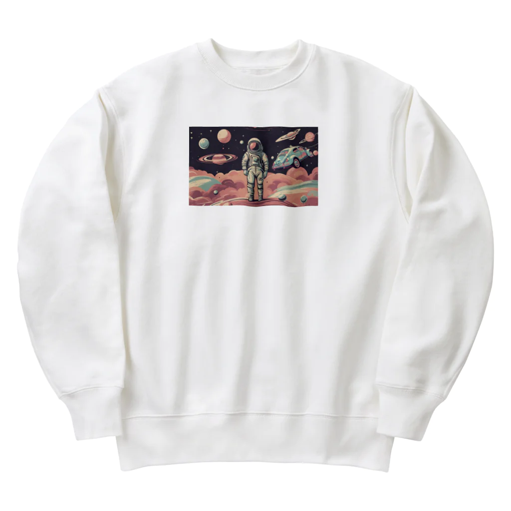 JoyfulMomentsCraftsのビートルくん未知との遭遇 ー Beetle's Encounter with the Unknown ー Heavyweight Crew Neck Sweatshirt