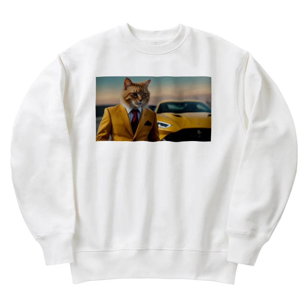 ADOの大富豪の猫 Heavyweight Crew Neck Sweatshirt