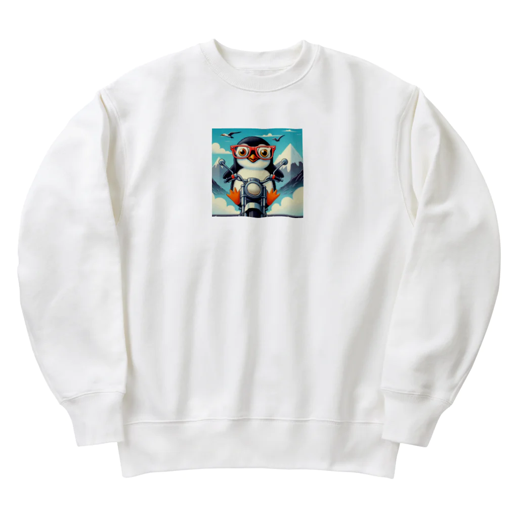 YFCのサングラスをかけたワイルドなペンギン③ Heavyweight Crew Neck Sweatshirt