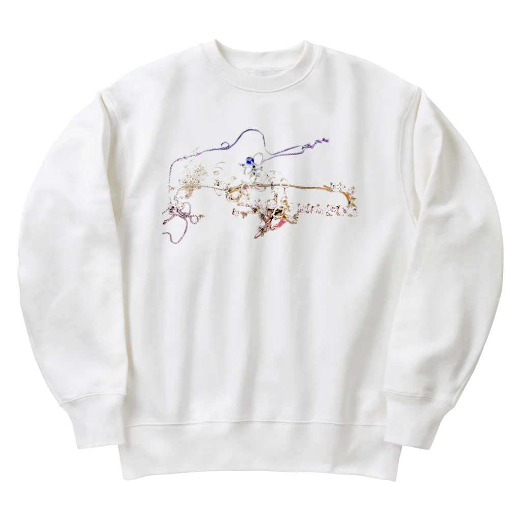 ajajniikoのごちゃごちゃアクセサリー Heavyweight Crew Neck Sweatshirt