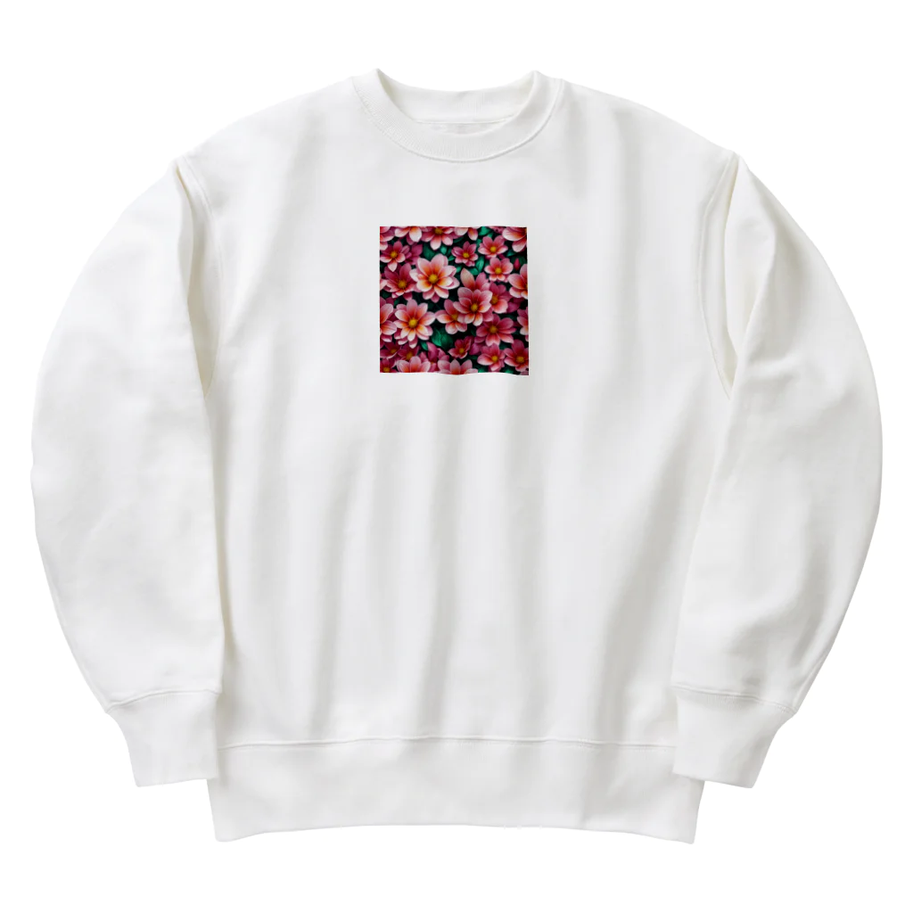 OTIRUBUTUBUTUの赤い花 Heavyweight Crew Neck Sweatshirt