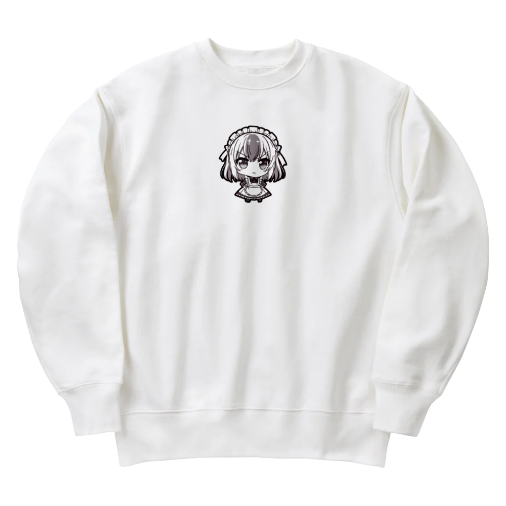 のかのかわいいメイドさん Heavyweight Crew Neck Sweatshirt