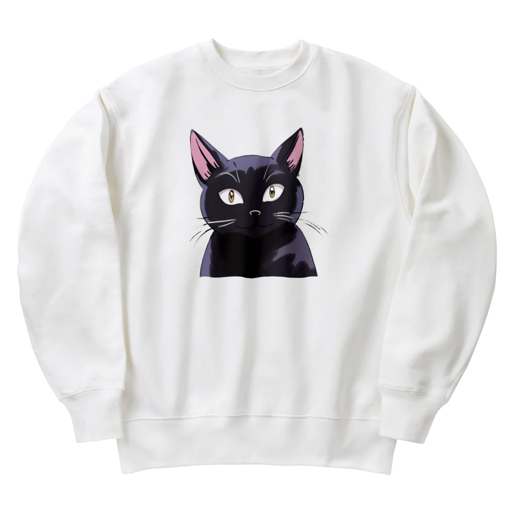 M&Kの黒猫2 Heavyweight Crew Neck Sweatshirt