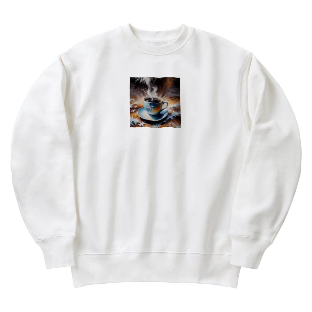 OTIRUBUTUBUTUのつめたい？あったかい？コーヒー Heavyweight Crew Neck Sweatshirt