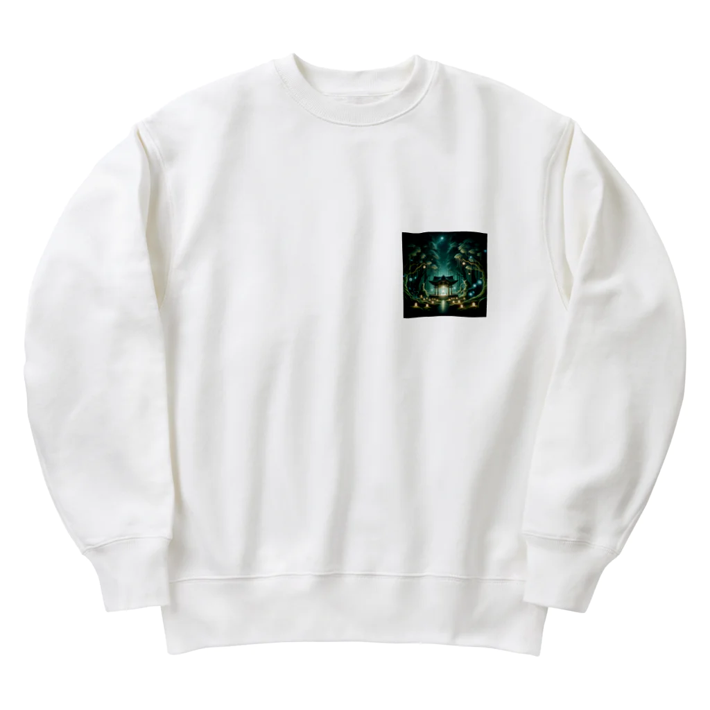 miuhaduの「幻想の森と神秘の社」 Heavyweight Crew Neck Sweatshirt