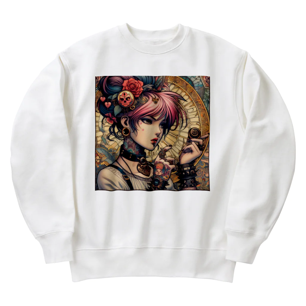 riarioのピンク Heavyweight Crew Neck Sweatshirt