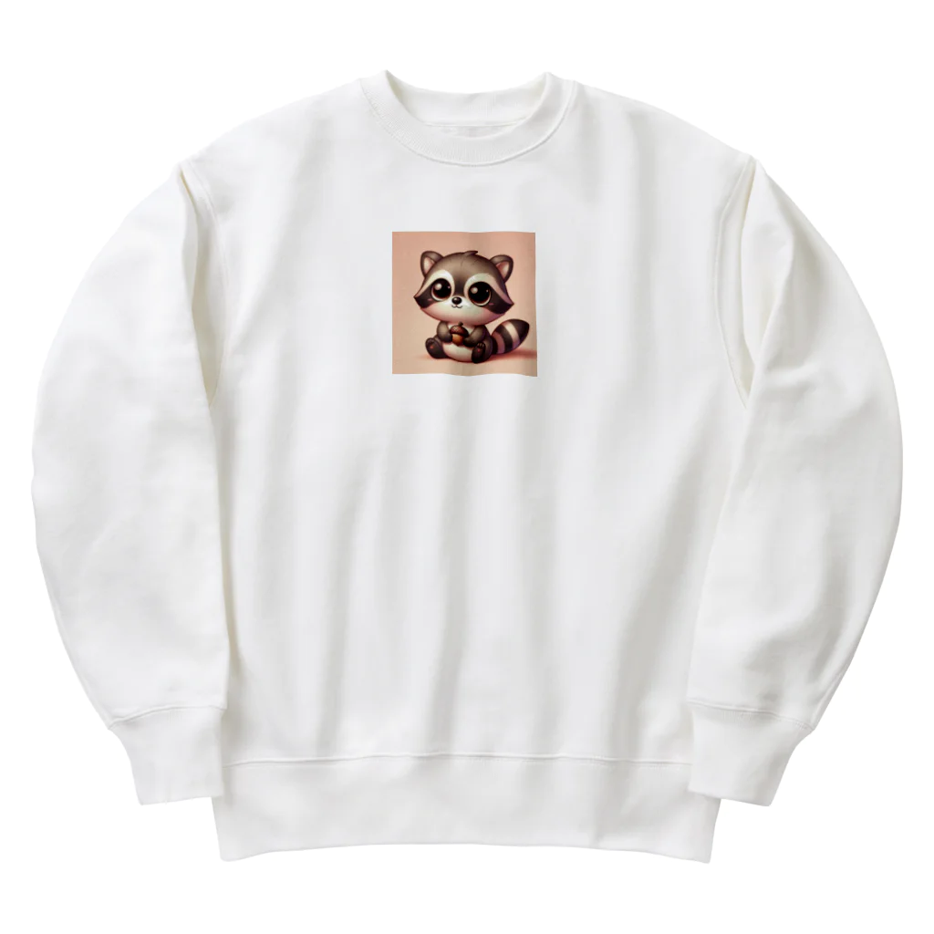 フォレストのデフォルメアライグマグッズ Heavyweight Crew Neck Sweatshirt