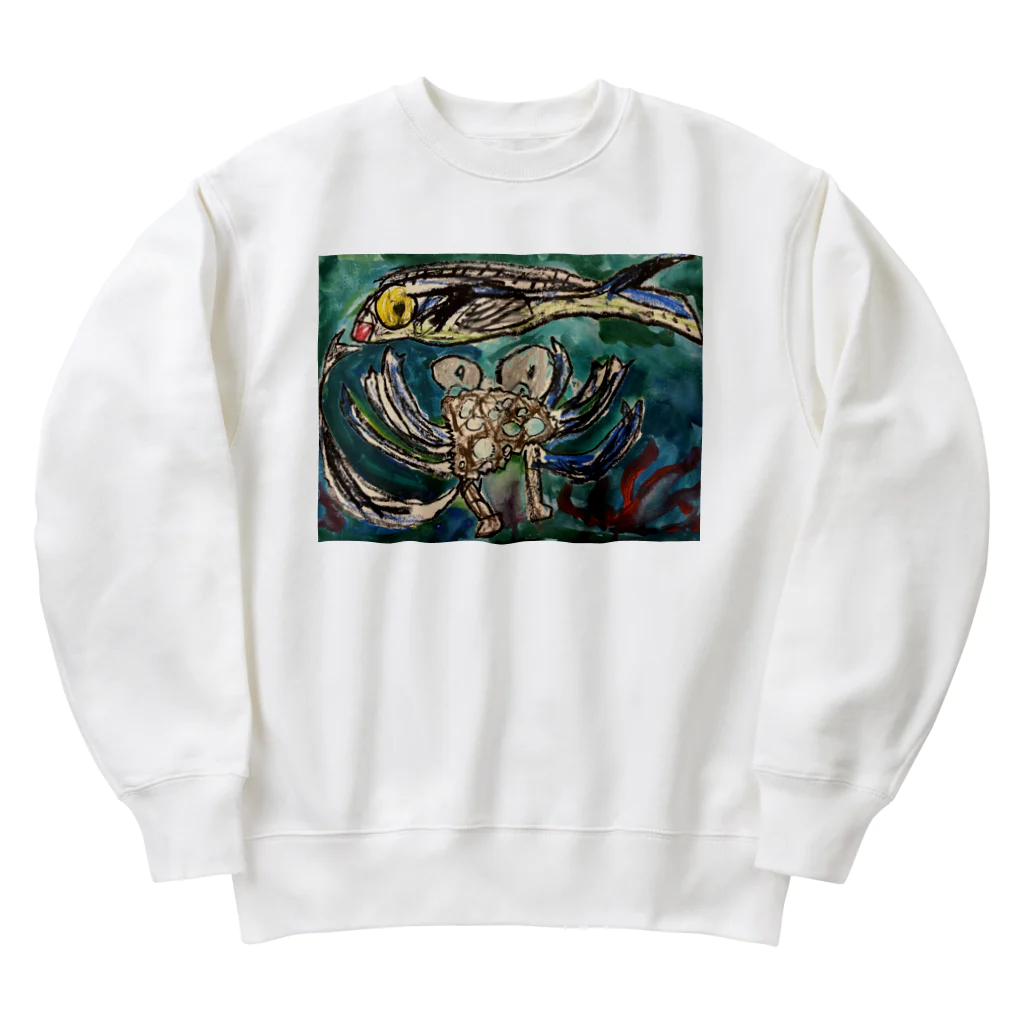 ちよかこ🕊️のおさかに Heavyweight Crew Neck Sweatshirt