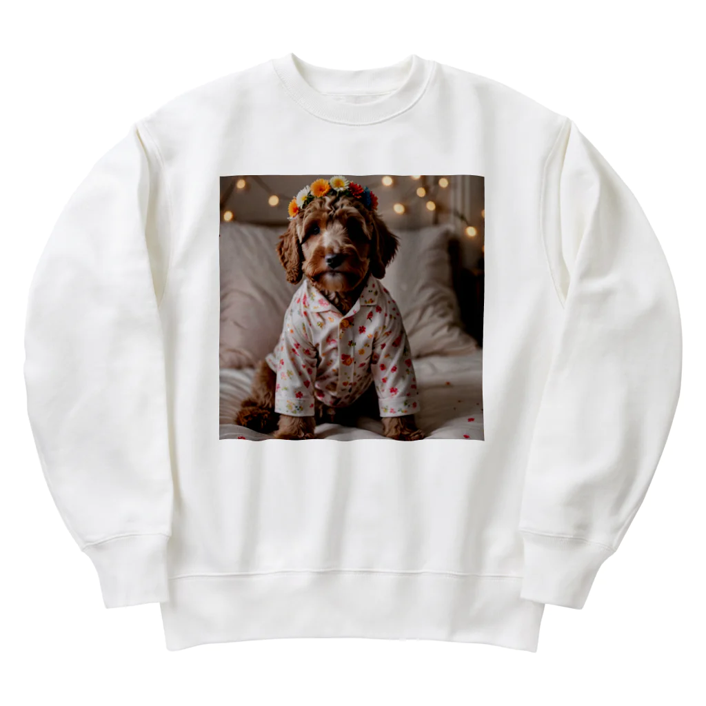 sachisachi_alanのお洋服を着たオーストラリアン・ラブラドゥードル Heavyweight Crew Neck Sweatshirt