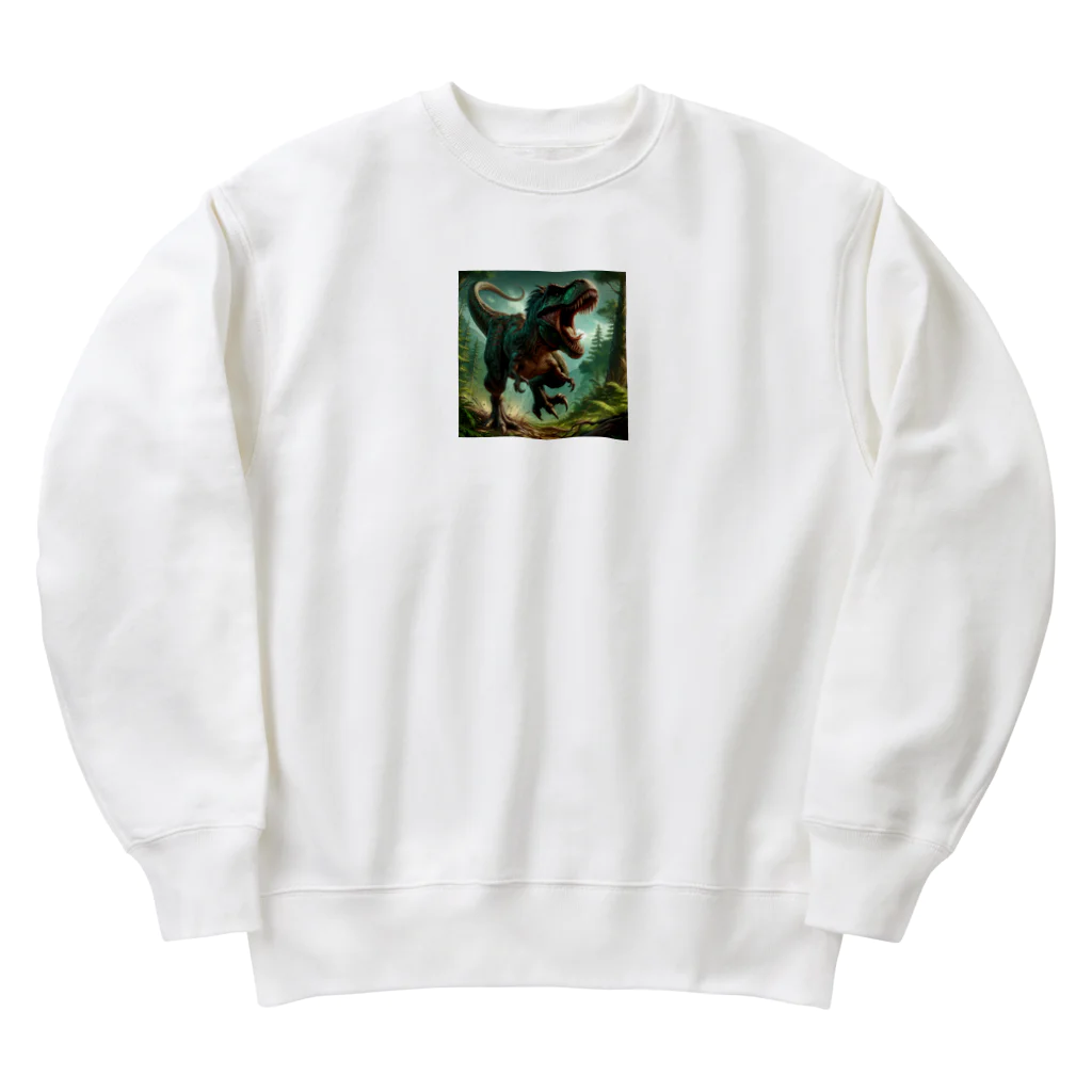 dinosaur_brothersのりあるティラノ② Heavyweight Crew Neck Sweatshirt