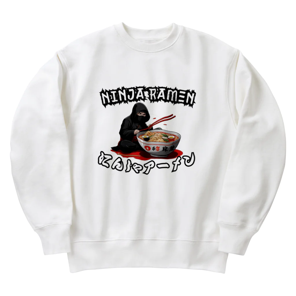 World_Teesの忍者ラーメン Heavyweight Crew Neck Sweatshirt