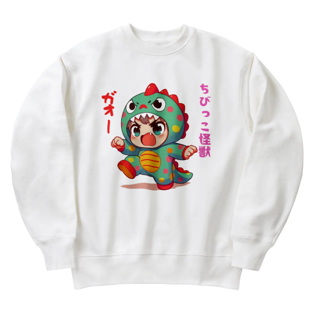 snow-birdのちびっこ怪獣 Heavyweight Crew Neck Sweatshirt