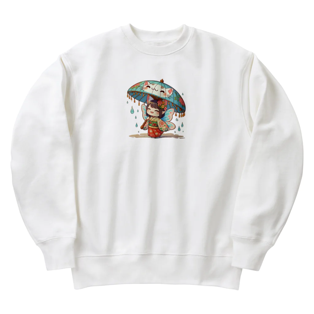 bona fideの開運招き猫　みこ Heavyweight Crew Neck Sweatshirt