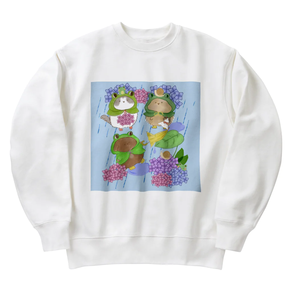 せとのお店屋さんの6月　土砂降りの日 Heavyweight Crew Neck Sweatshirt