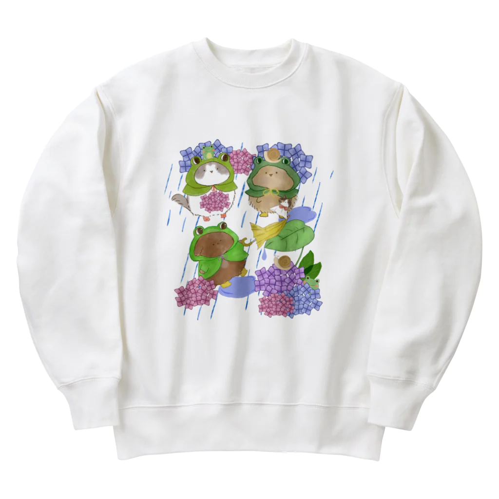 せとのお店屋さんの6月　土砂降りの日 Heavyweight Crew Neck Sweatshirt