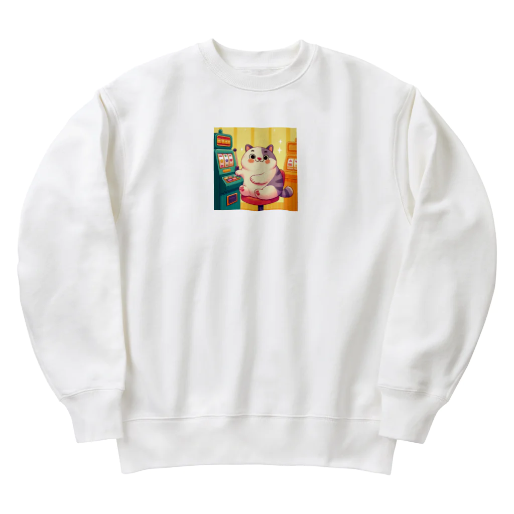 statham2865の博打が好きニャー Heavyweight Crew Neck Sweatshirt