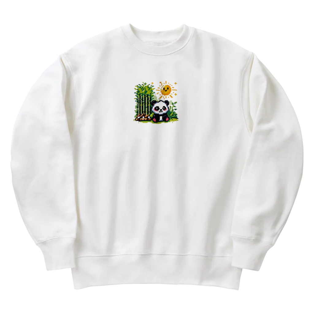 るる ＊ PIXEL ART SHOPのドット絵の可愛いパンダグッズ Heavyweight Crew Neck Sweatshirt