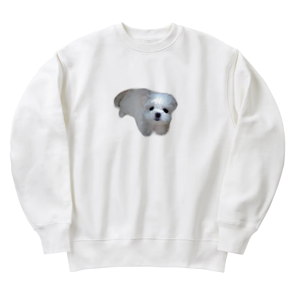 のののののミルクが家族になった日🐶 Heavyweight Crew Neck Sweatshirt