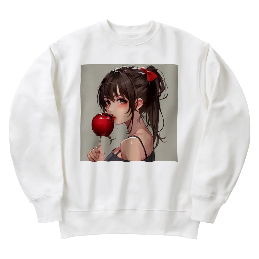 AQUAMETAVERSEのリンゴ飴娘　Tomoe bb 2712 Heavyweight Crew Neck Sweatshirt