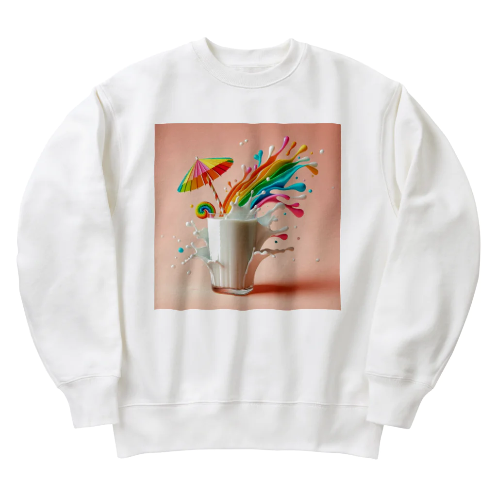 ハデハデミルクのミルクパーリー Heavyweight Crew Neck Sweatshirt