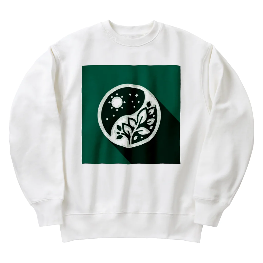 Qten369の地球を守ろう Heavyweight Crew Neck Sweatshirt