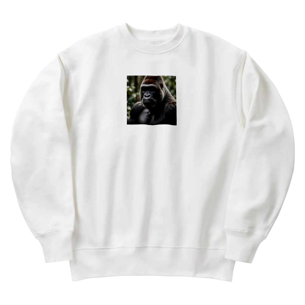 sunday_sataurday_freedayの疑い深いゴリラ Heavyweight Crew Neck Sweatshirt