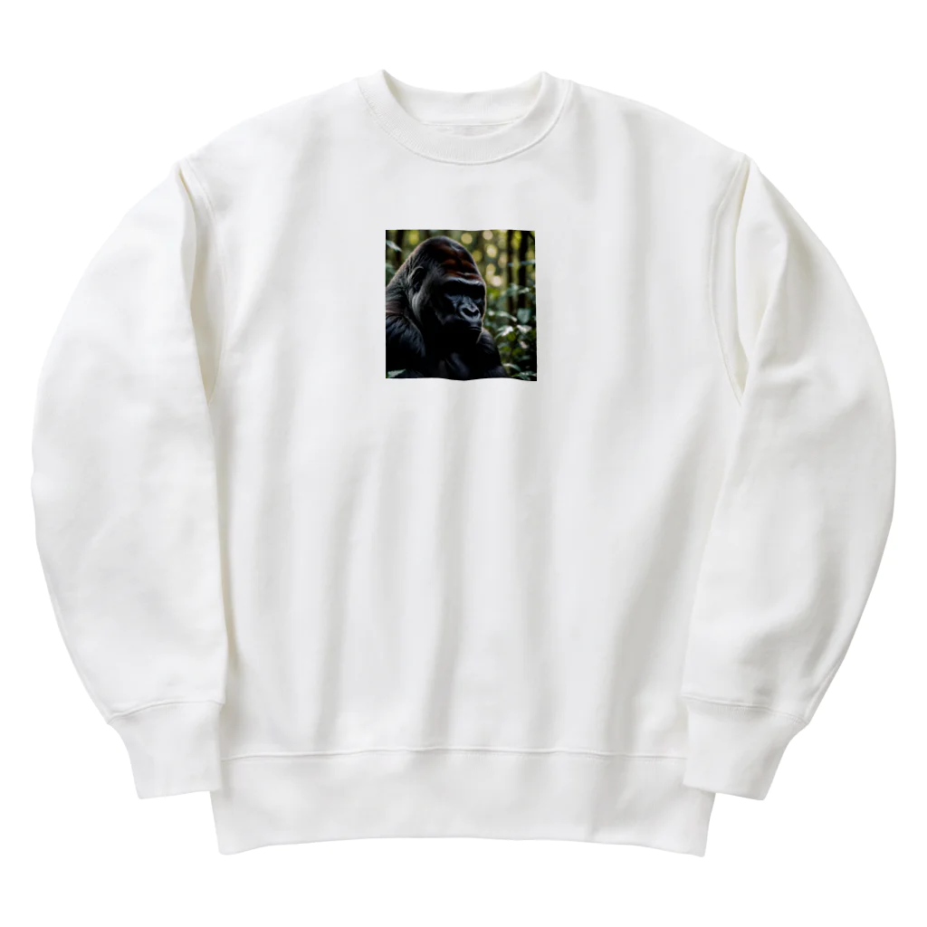 sunday_sataurday_freedayの無口なゴリラ Heavyweight Crew Neck Sweatshirt