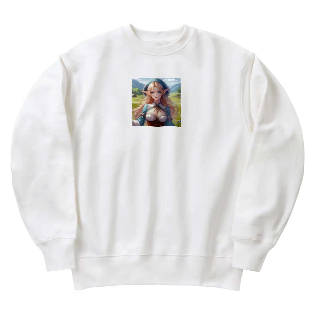 aaammmamのエルフ　魔法使い Heavyweight Crew Neck Sweatshirt