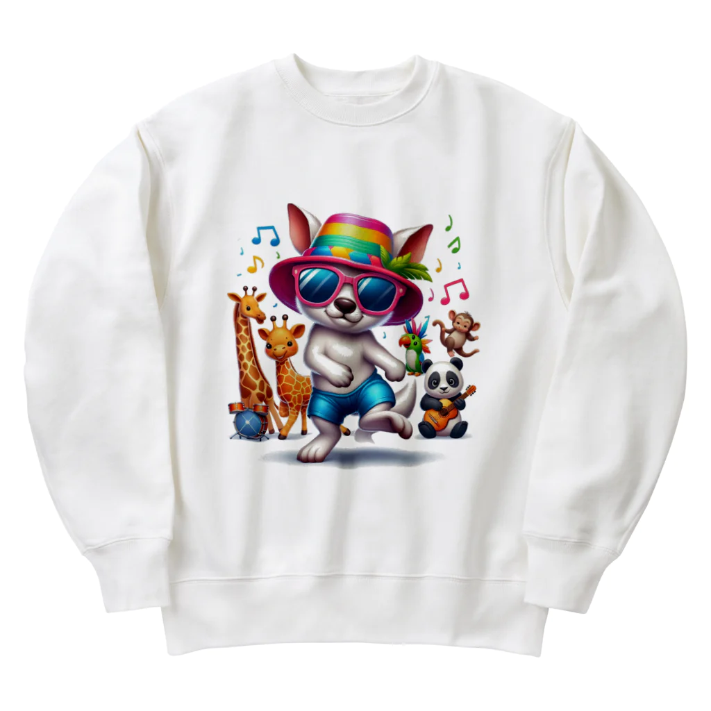 パカオのダンシングアニマル Heavyweight Crew Neck Sweatshirt