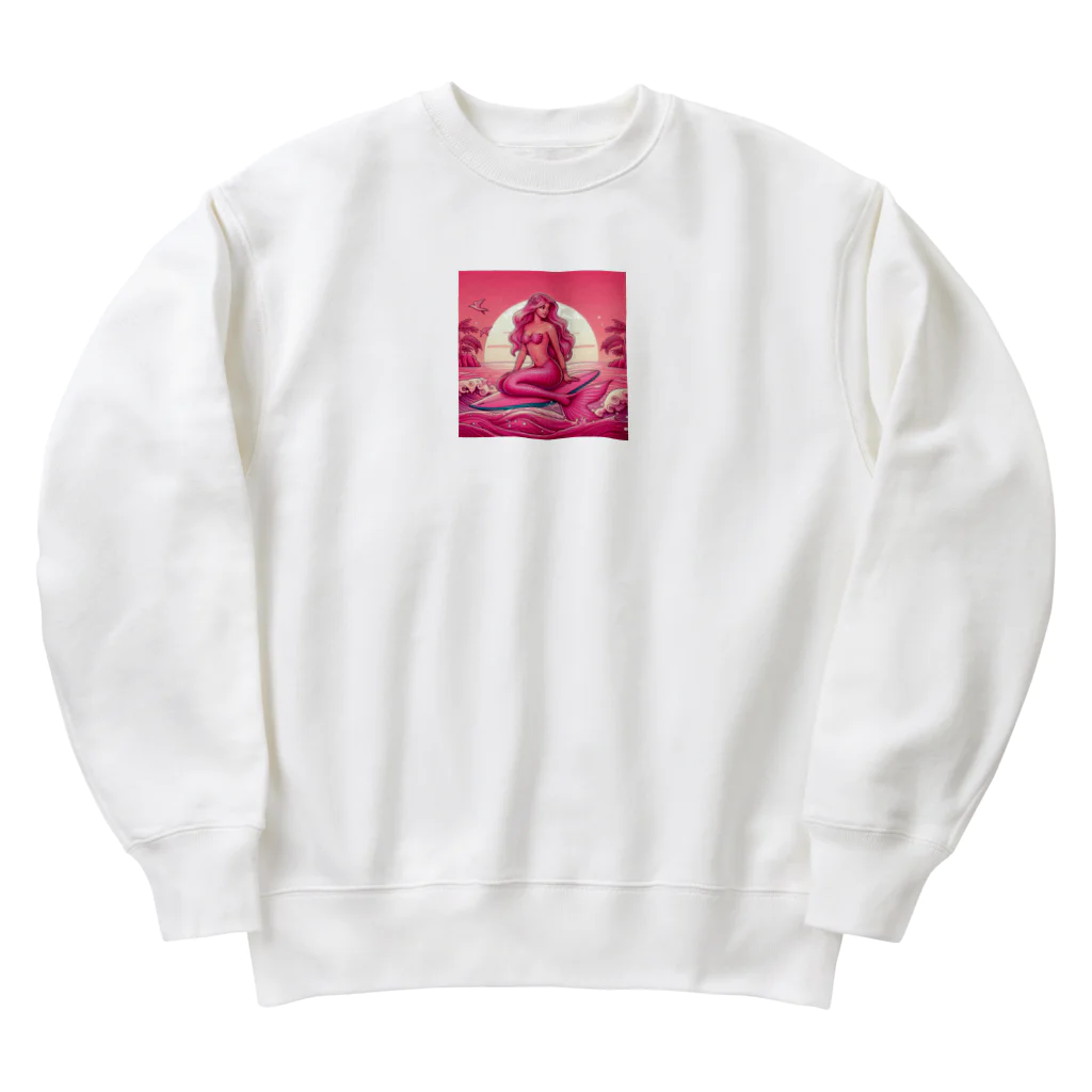 pinkgalmermaidのピンク　セクシー　マーメイド Heavyweight Crew Neck Sweatshirt