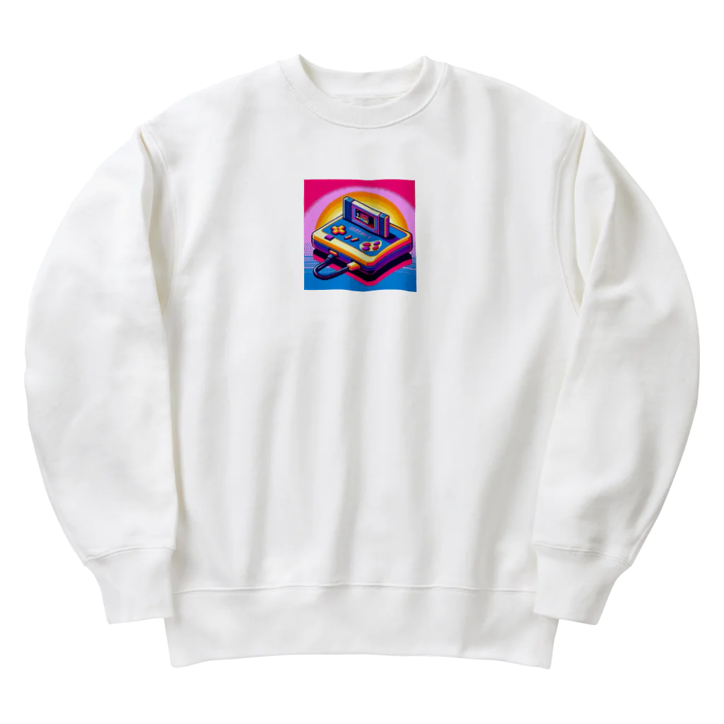 ドット職人のピクセルアート　レトロゲーム Heavyweight Crew Neck Sweatshirt