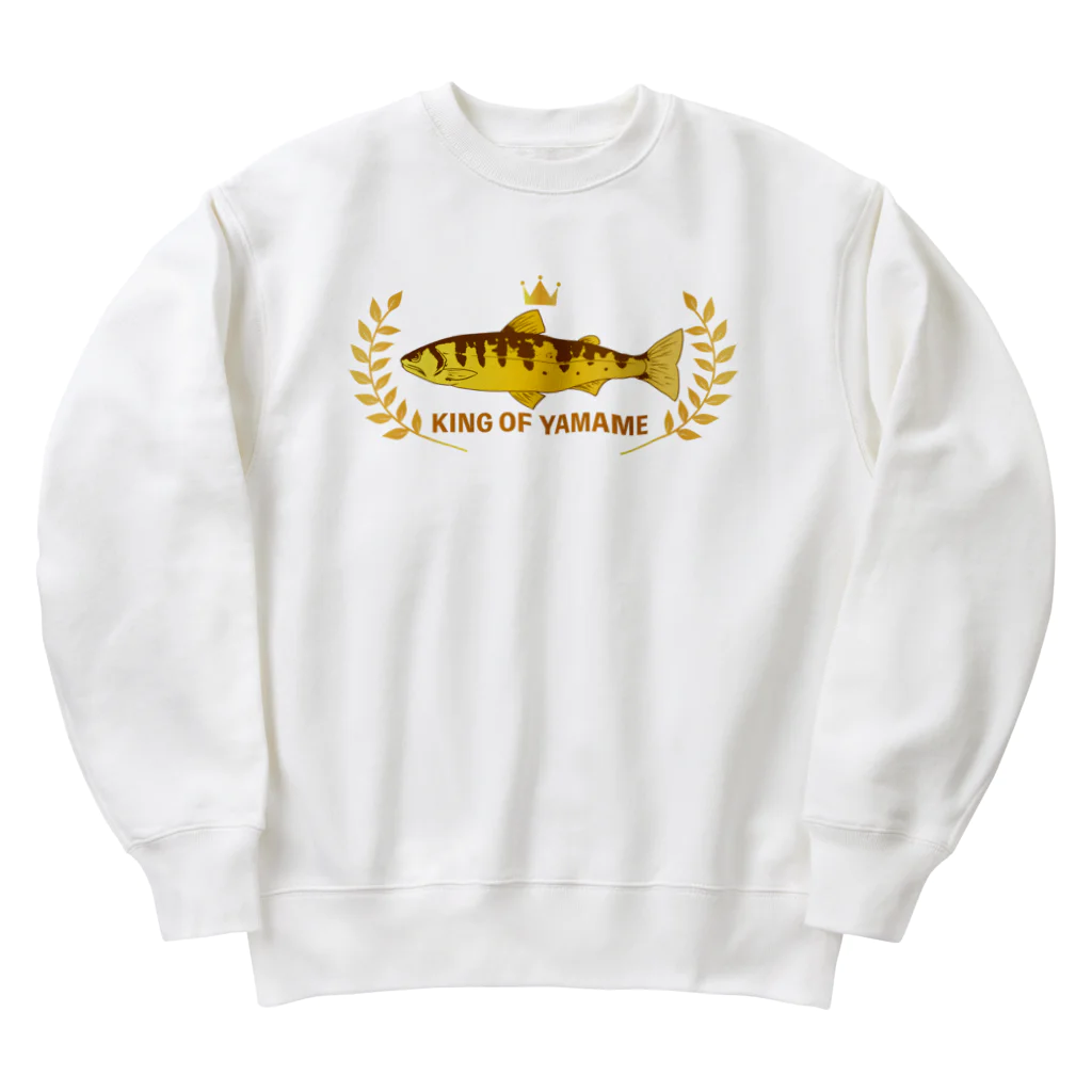 chicodeza by suzuriのヤマメキング Heavyweight Crew Neck Sweatshirt