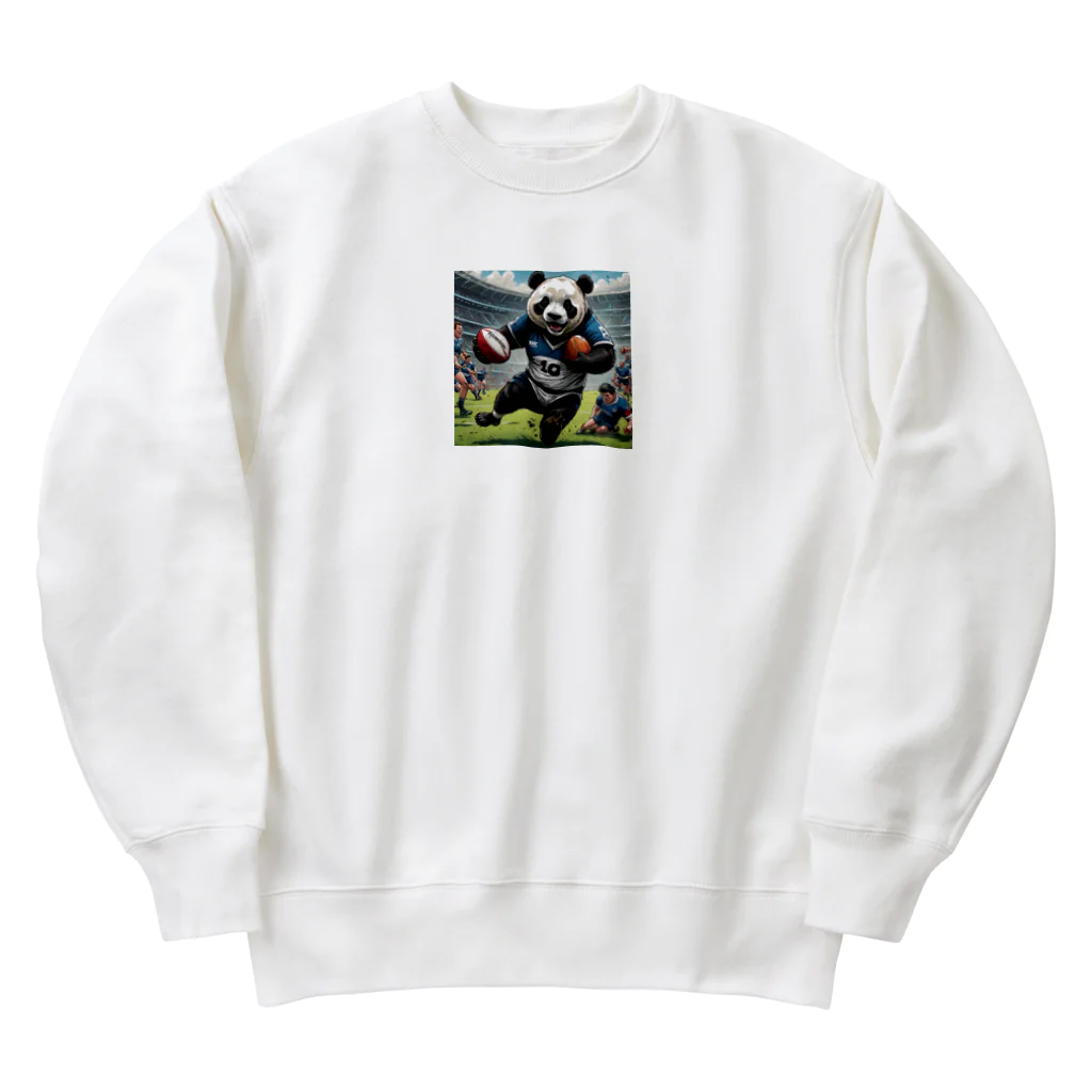 Panda Art Galleryのラグビーパンダ Heavyweight Crew Neck Sweatshirt