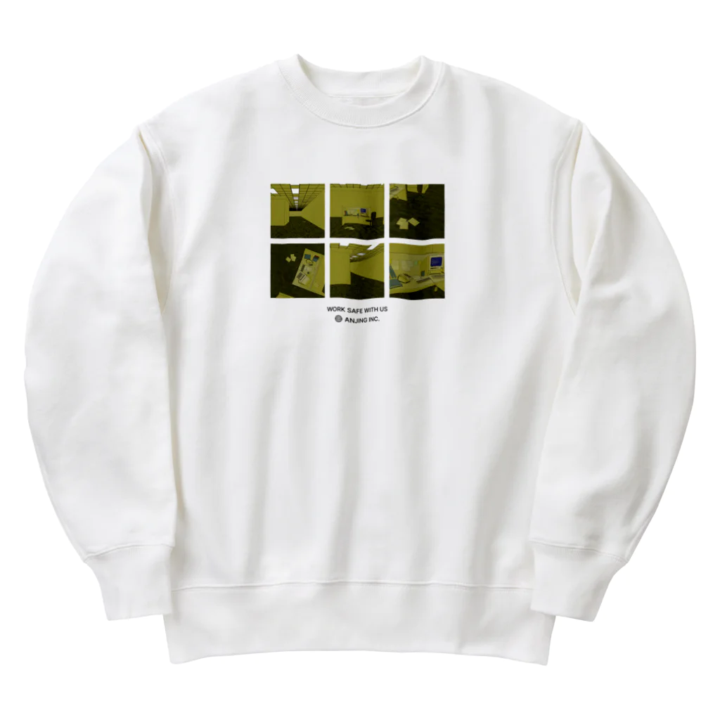 akupunyagaramのANJING INC. MERCH / Pixelated version ヘビーウェイトスウェット