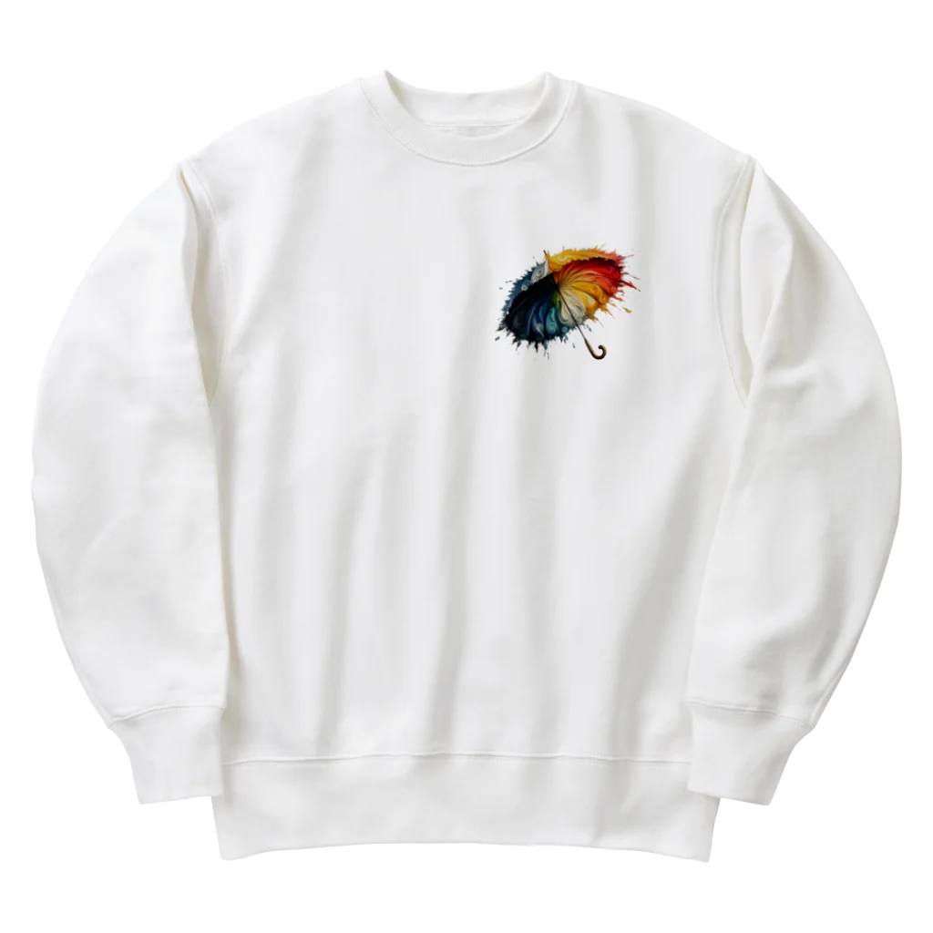 BONZEWORKSのレインボーアンブレラ Heavyweight Crew Neck Sweatshirt