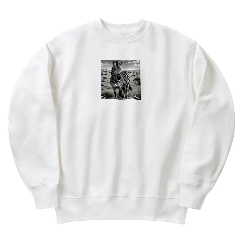 memorandumのシマウマ Heavyweight Crew Neck Sweatshirt