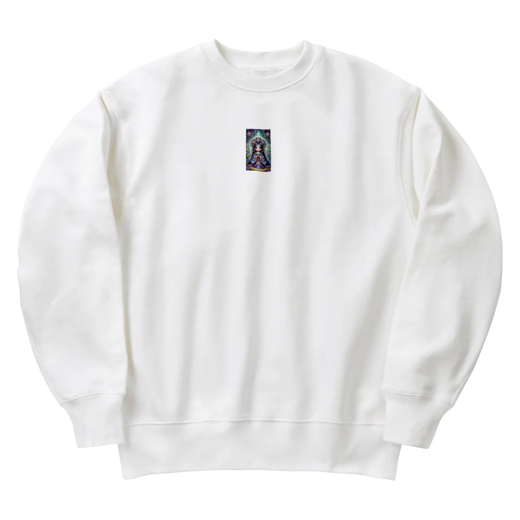 ぷぷオレンジのkokeshi dolls神のしもべ天乙 Heavyweight Crew Neck Sweatshirt