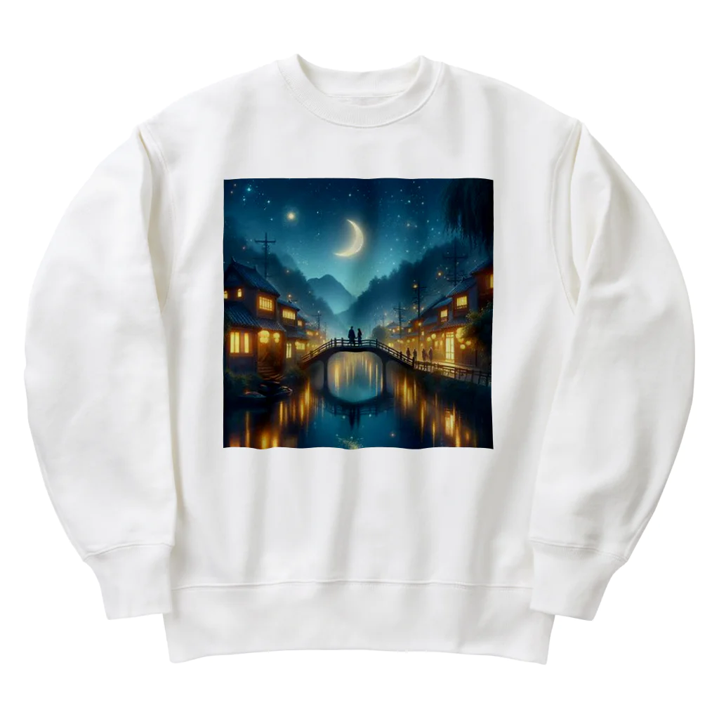 Rパンダ屋の「冬風景グッズ」 Heavyweight Crew Neck Sweatshirt