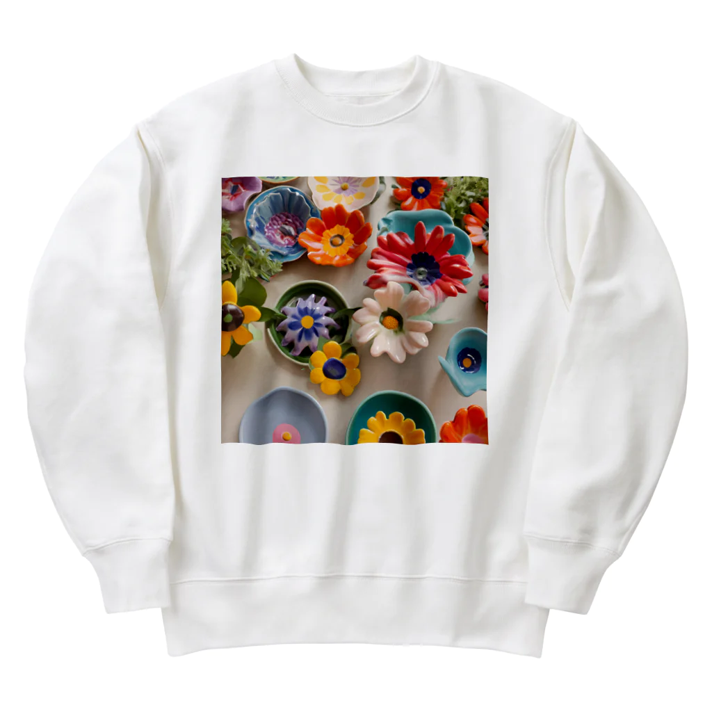 HOSHI-TANEKO🌠の🍽かわいいアクセサリーたち🌺 Heavyweight Crew Neck Sweatshirt