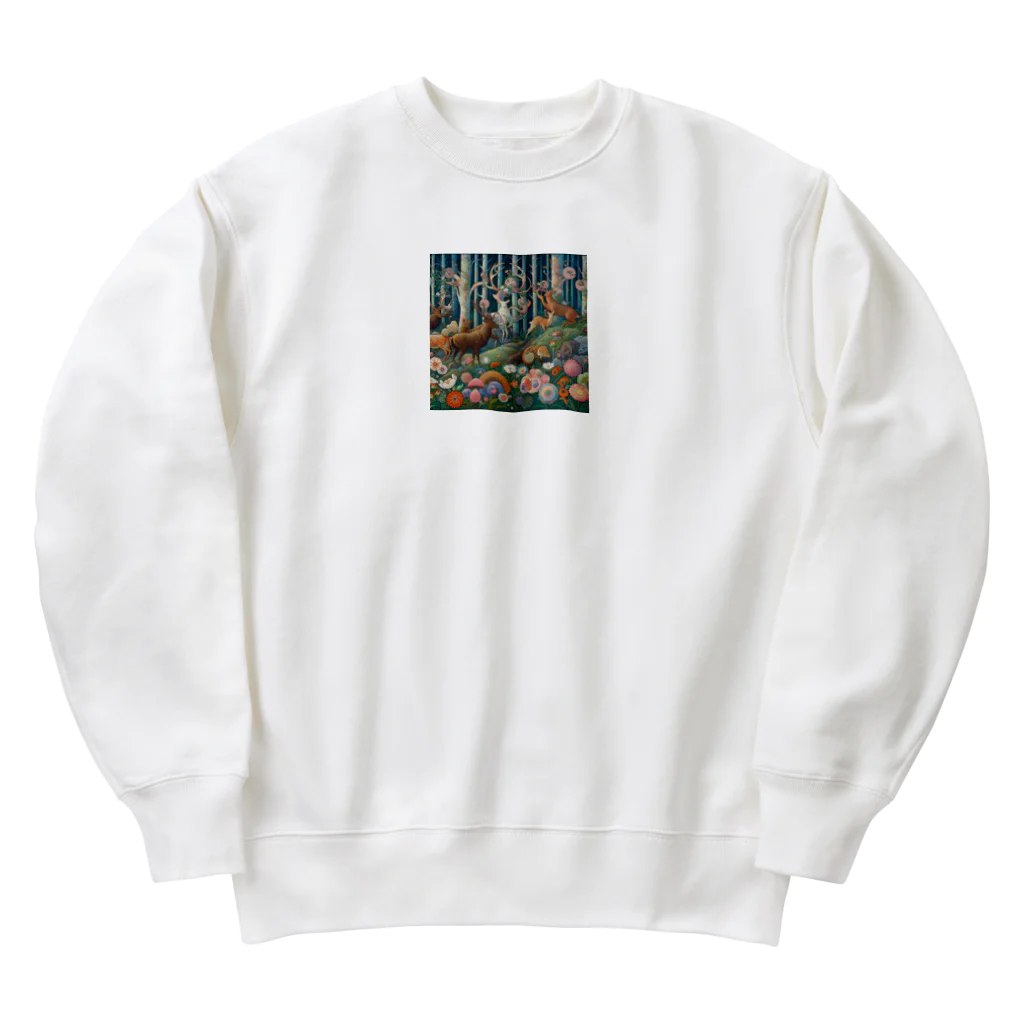 nico251の自然の中の平和な時間 Heavyweight Crew Neck Sweatshirt