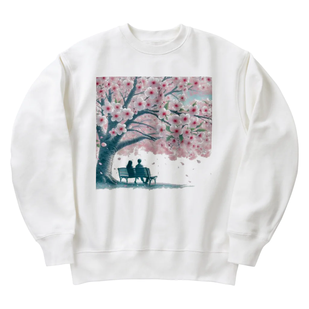 Rパンダ屋の「春風景グッズ」 Heavyweight Crew Neck Sweatshirt