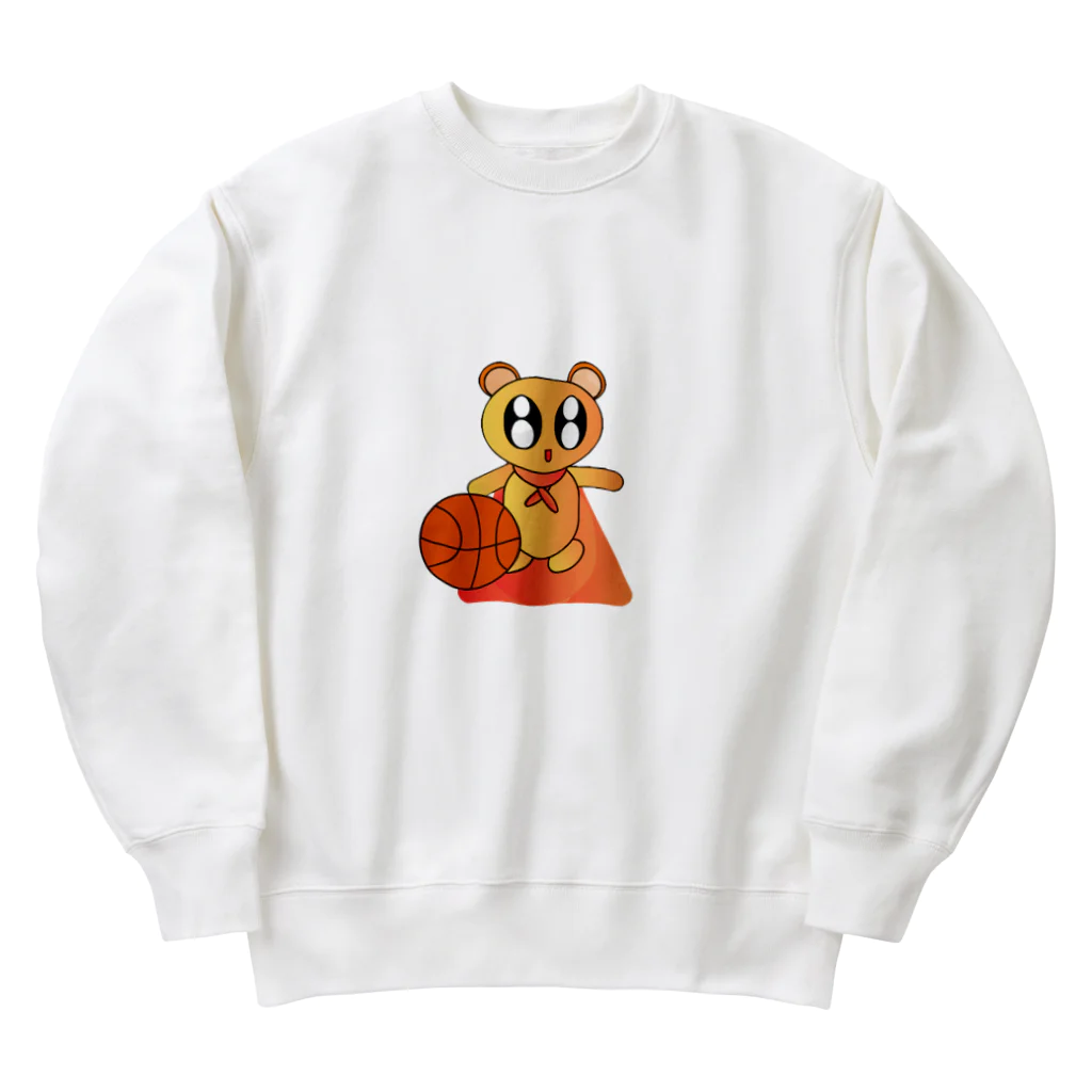 Asnanala(蓮華庵）のひーろーなん君（バスケ） Heavyweight Crew Neck Sweatshirt
