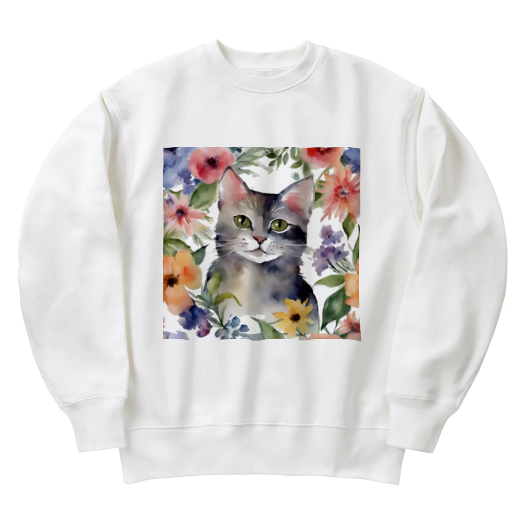 そぼろ堂の花といっしょ💐 Heavyweight Crew Neck Sweatshirt