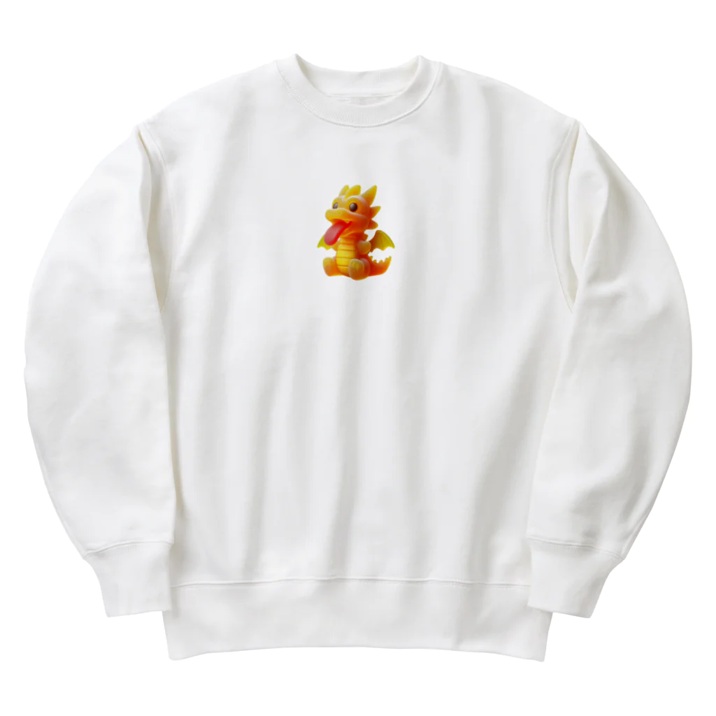 ドラゴンとわたしのドラぐみ1 Heavyweight Crew Neck Sweatshirt