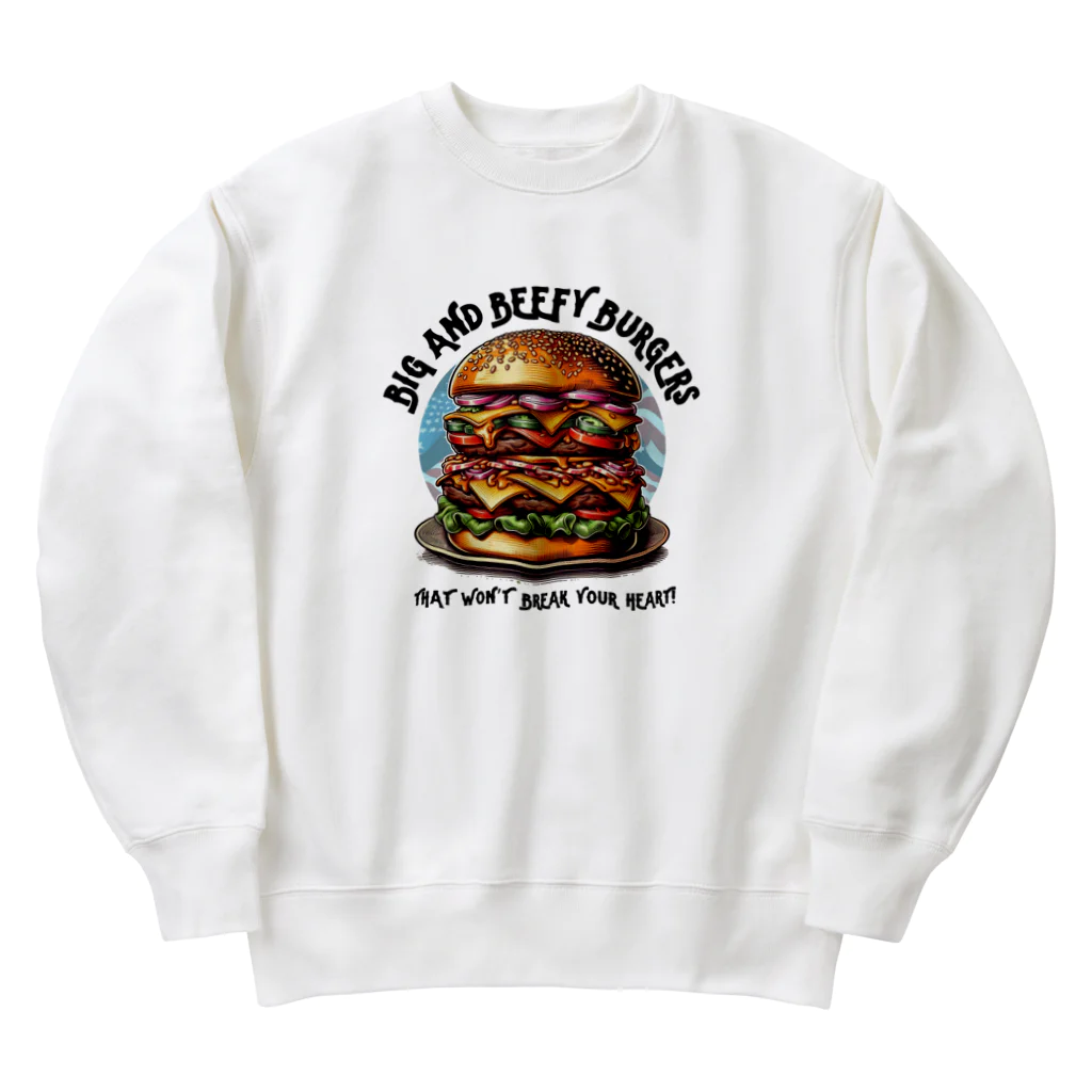 kazu_gのあなたを満足させるバーガーを! Heavyweight Crew Neck Sweatshirt