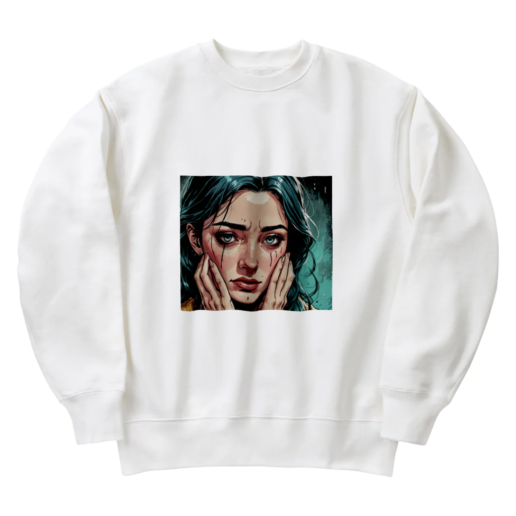 ETOWA_TOWAの心が震えた 感情 Heavyweight Crew Neck Sweatshirt